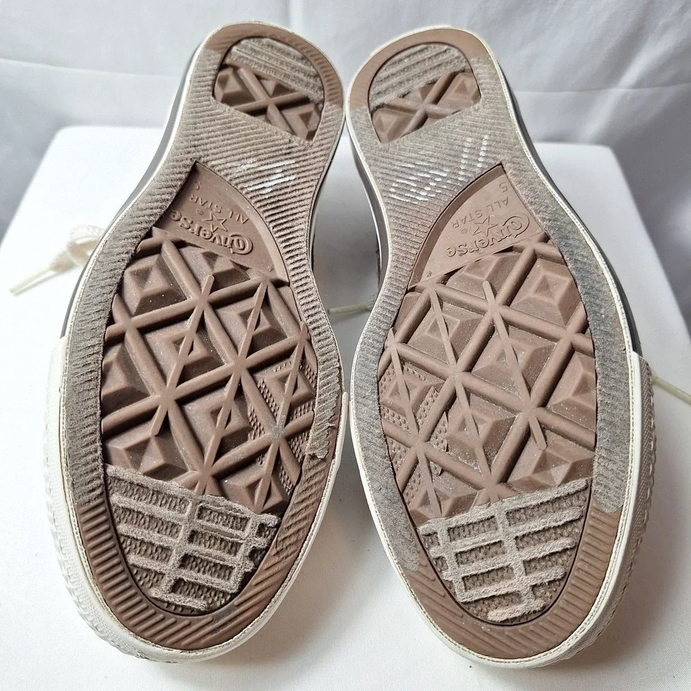 CONVERSE Chuck Taylor All Star Low-Top Sz Women/7 Men/5 Engine Smoke Brown Mesh